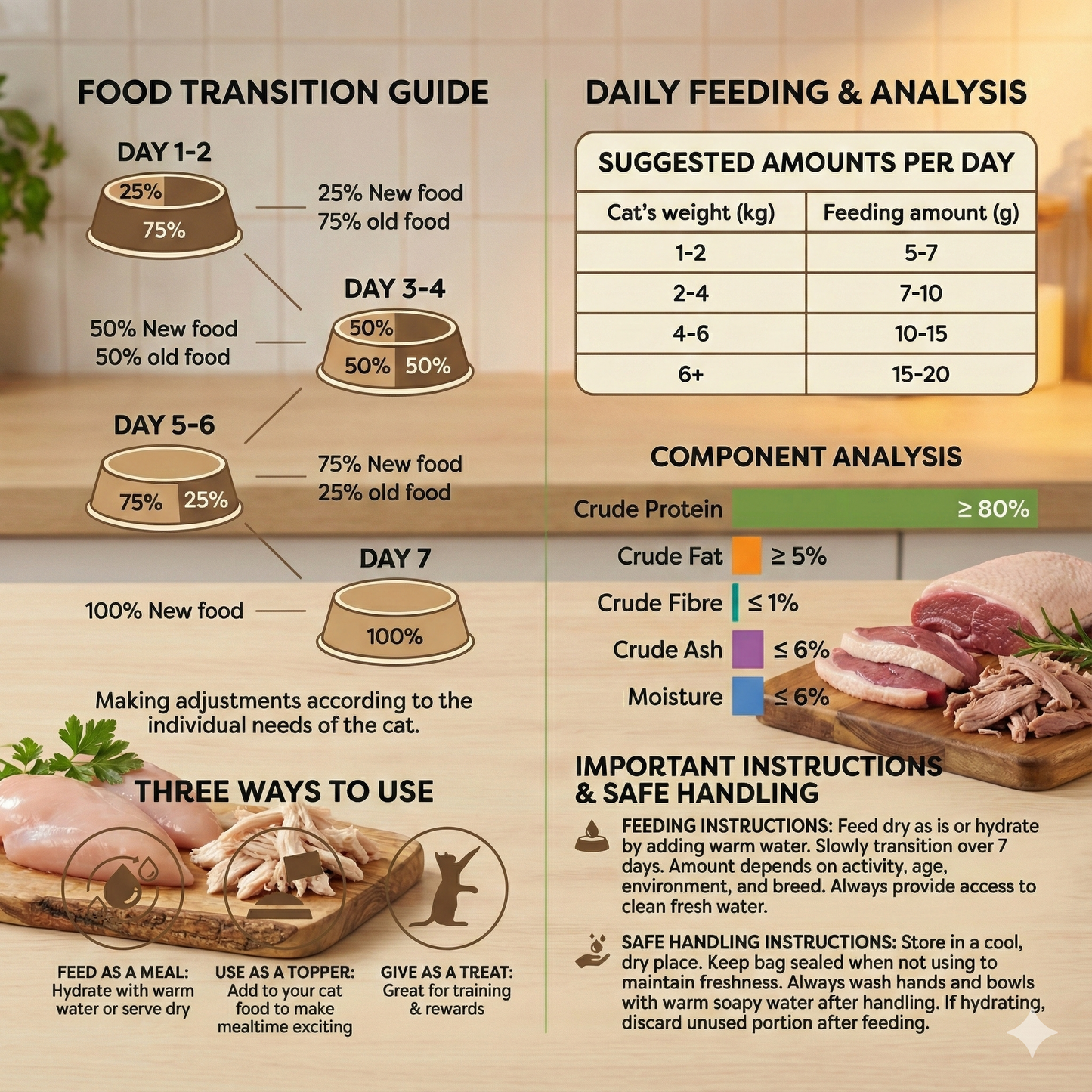 Grain-Free Freeze Dried Cat Treats 280g