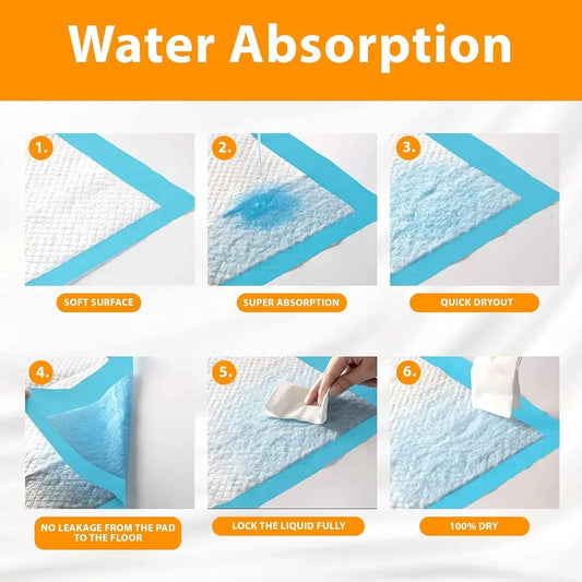 Puppy training pad absorbent layers diagram