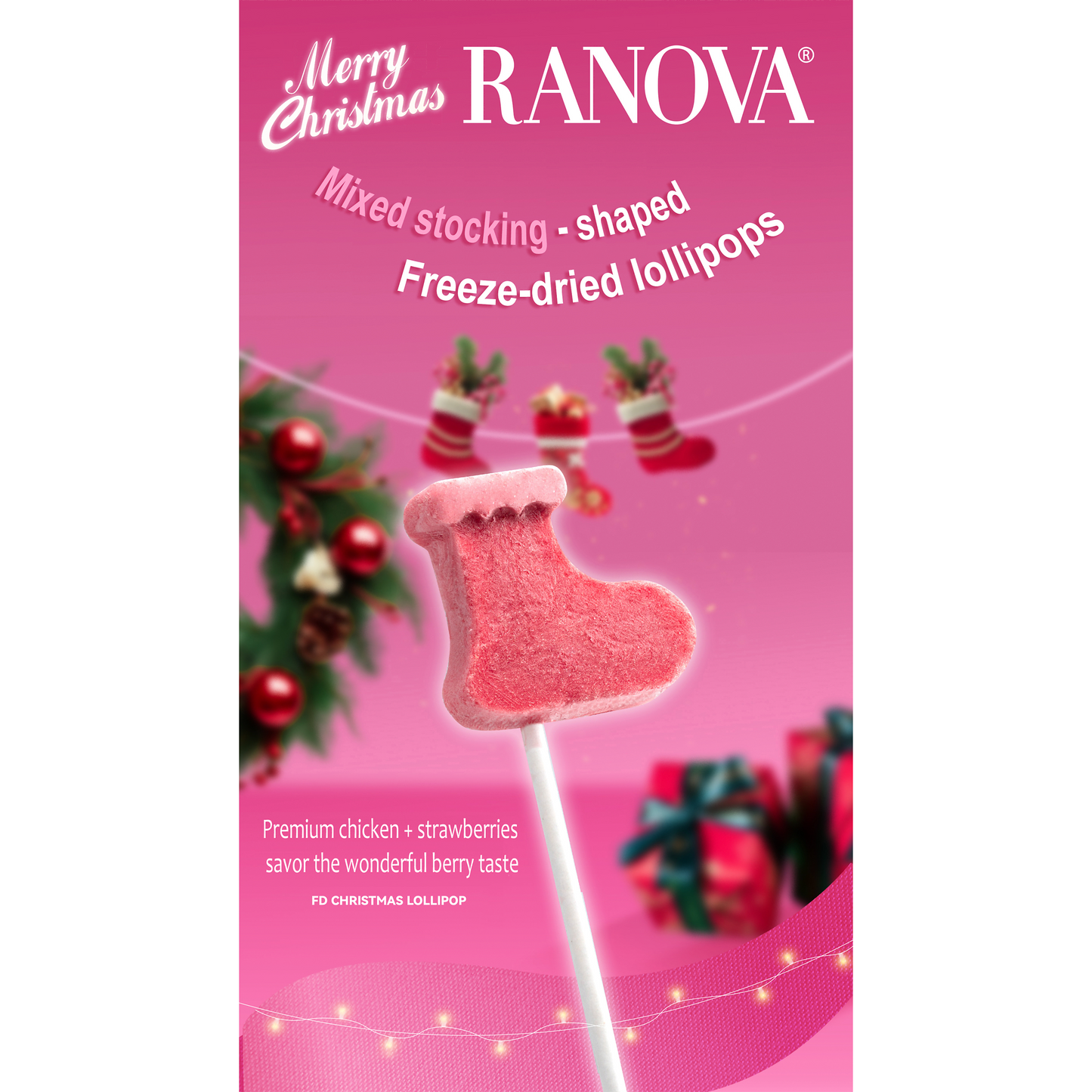 Freeze Dried Chicken Lollipops Cat Treats