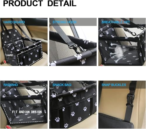 Foldable pet car seat collapsed for storage
