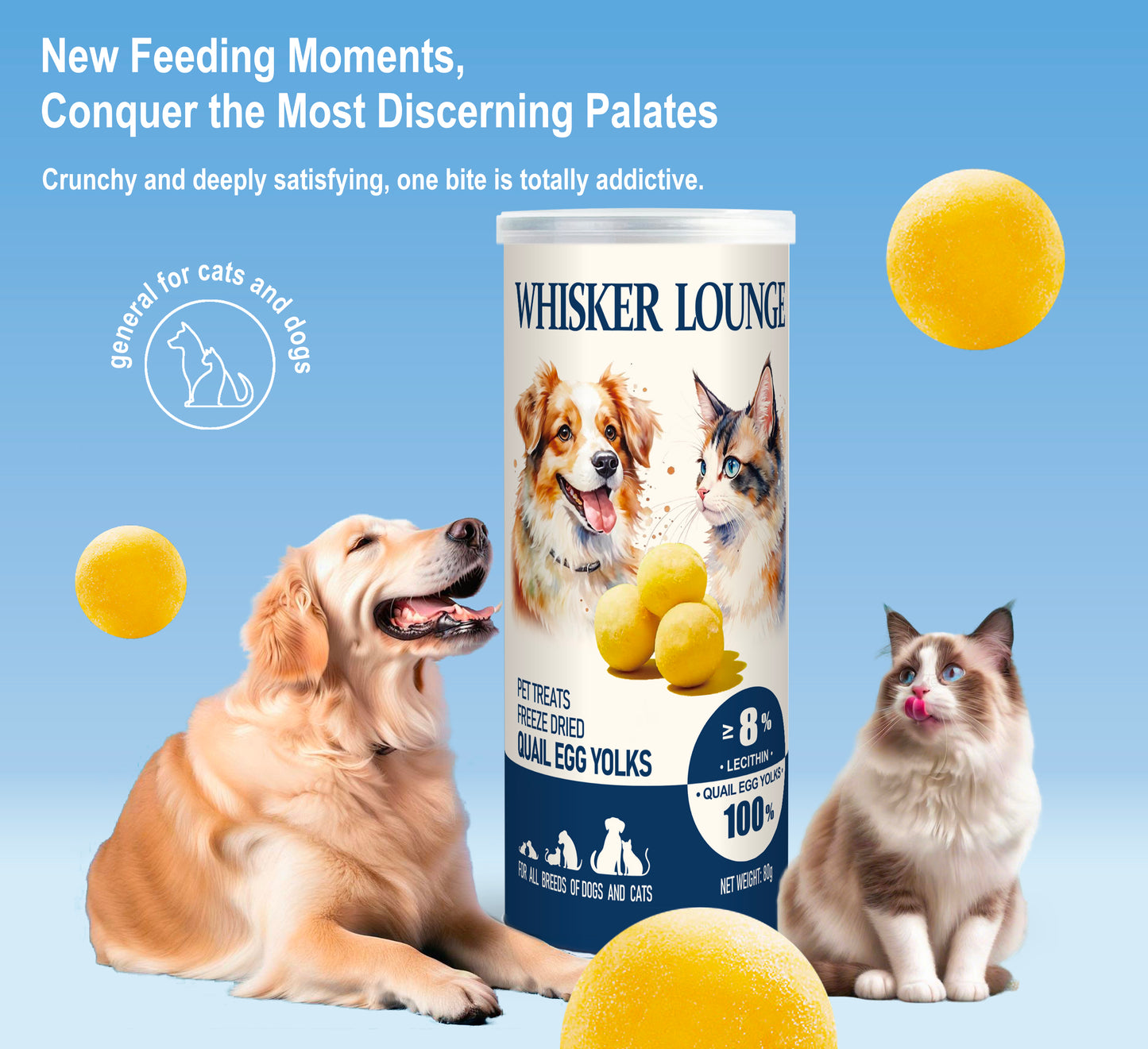 Freeze Dried Quail Egg Yolks 80g