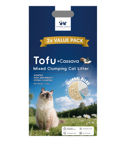 Tofu Bentonite Clay Cassava Mixed Clumping Cat Litter 2.3Kg
