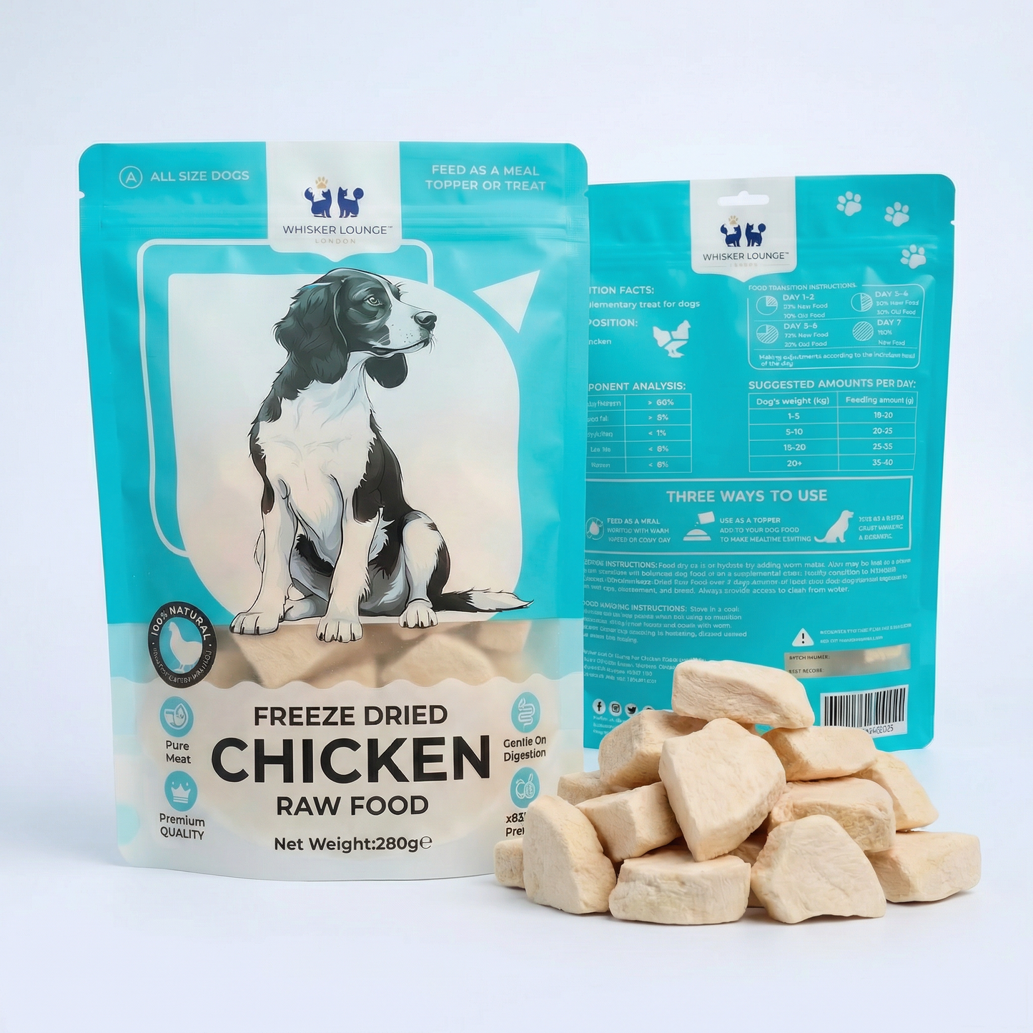 Freeze Dried Dog Food UK | Chicken & Duck High Protein Grain Free Treats