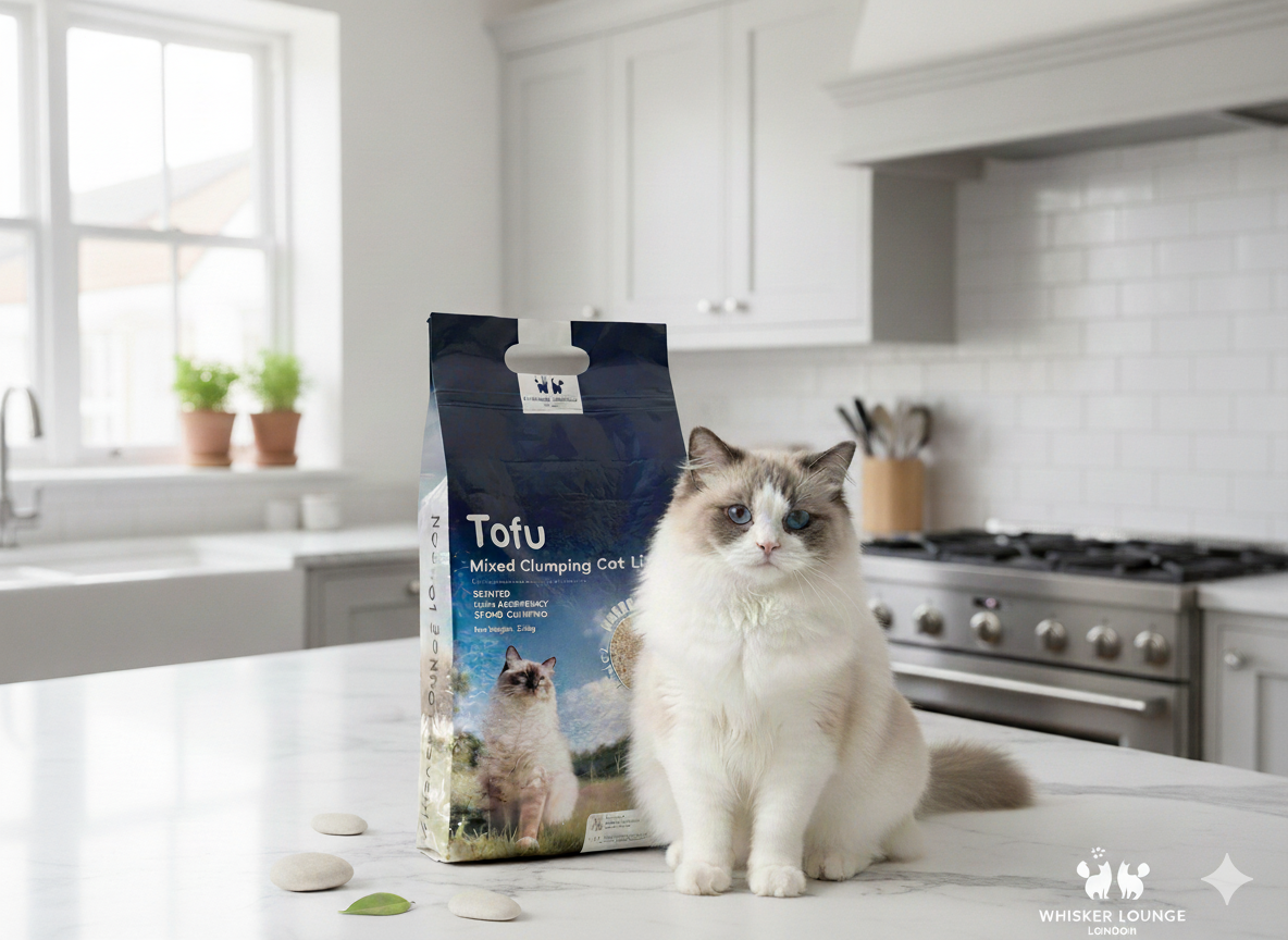 Tofu Clumping Cat Litter – Bentonite Blend, Dust-Free