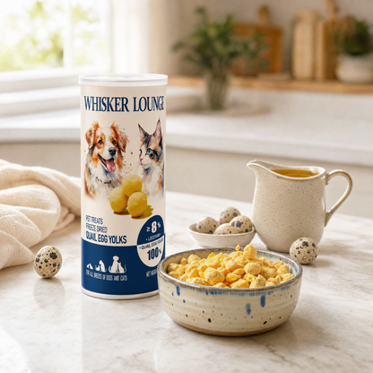 Freeze Dried Quail Egg Yolks 80g - Premium Ingredient Lifestyle Scene