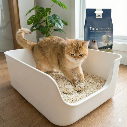 Tofu Bentonite Clay Cassava Mixed Clumping Cat Litter 2.3Kg