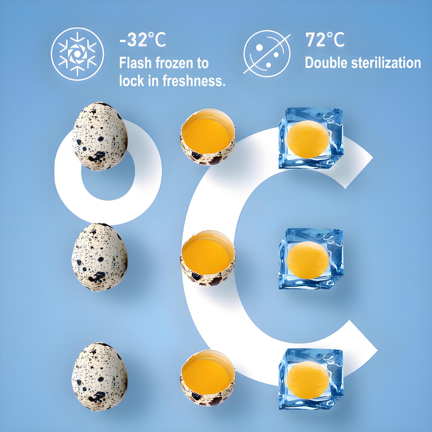 Freeze Dried Quail Egg Yolks 80g