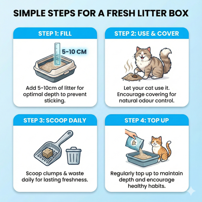 Tofu Clumping Cat Litter – Bentonite Blend, Dust-Free