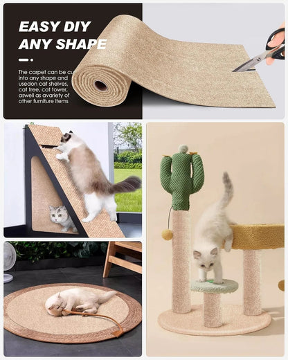 Cat scratch mat sofa protector installation