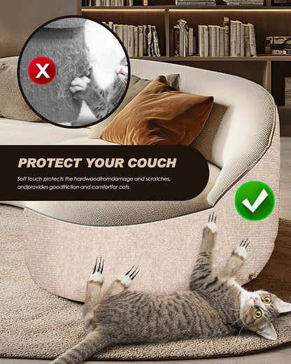 Cat scratch mat trimmable for custom fit