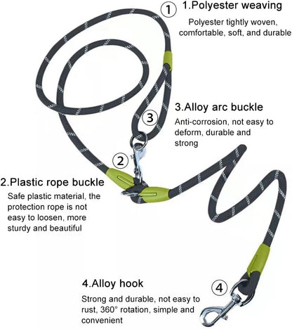 Dog leash hands free running belt attachment
