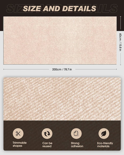 Self-adhesive cat scratch pad close-up texture