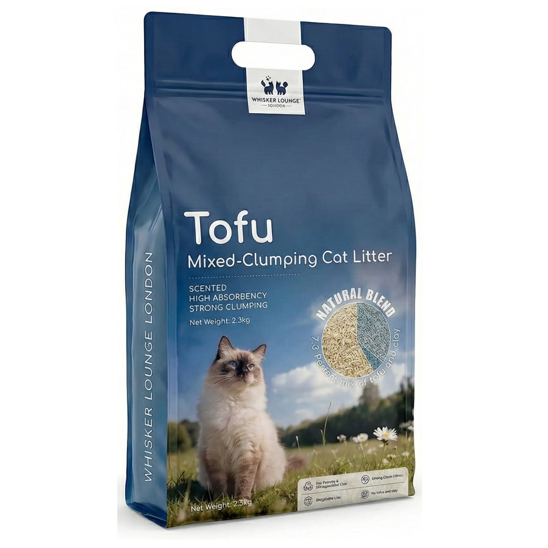 Tofu Clumping Cat Litter – Bentonite Blend, Dust-Free