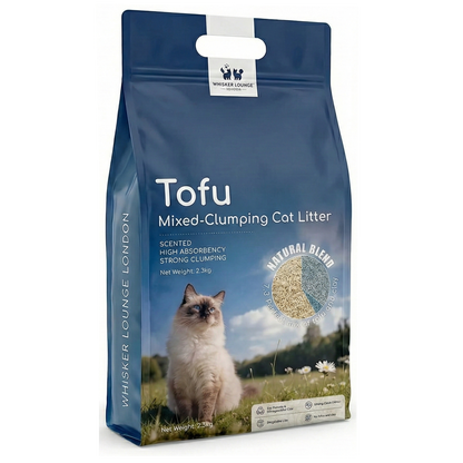 Tofu Clumping Cat Litter – Bentonite Blend, Dust-Free
