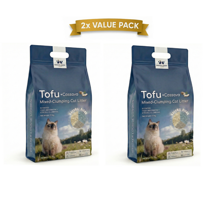 Tofu Bentonite Clay Cassava Mixed Clumping Cat Litter 2.3Kg